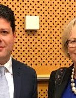 Julie Girling with Fabian Picardo